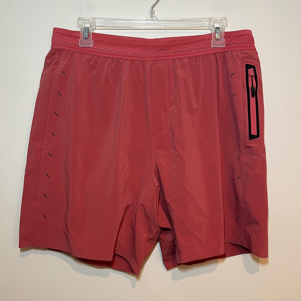 Ten Thousand Shorts Lined Session Short 7" Inseam Orange Pink Salmon Large NWT